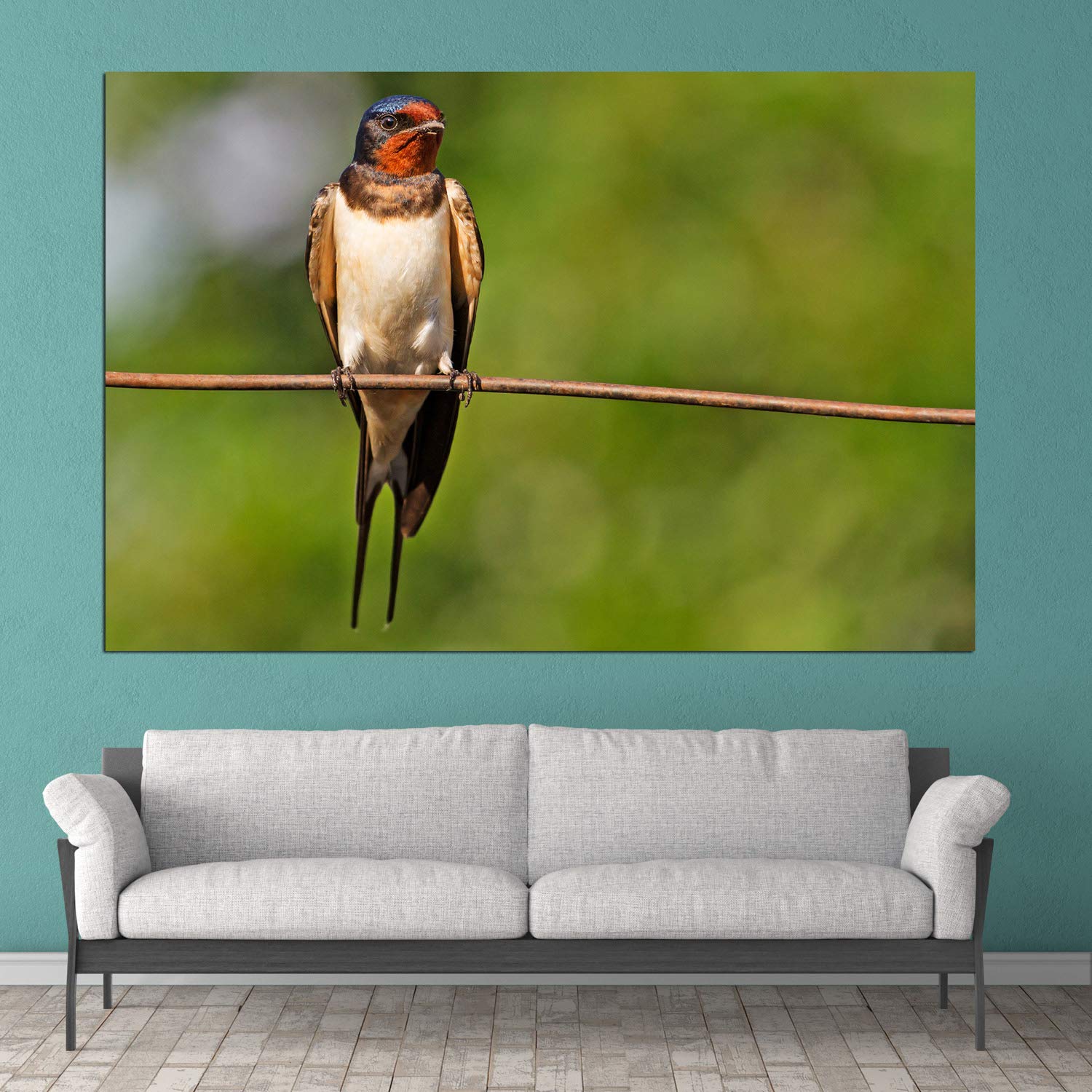 inep-b083y4rw8v-feathered-fiesta-unframed-bird-animals-wall-art-showcasing-a-vivid-bird-perched-mid-flight-on-pure-cotton-canvas.jpeg